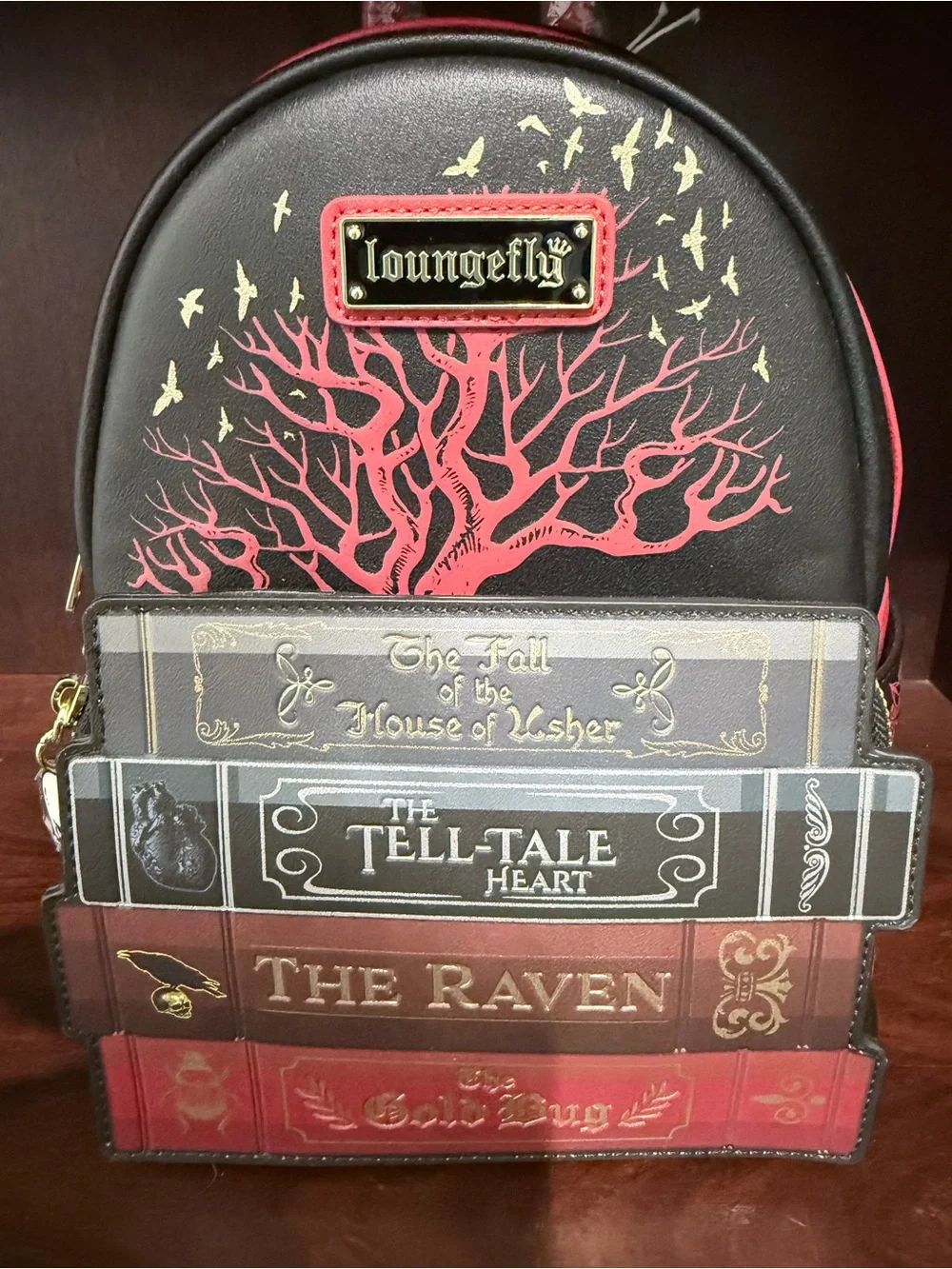Loungefly Edgar Allen Poe Literary Horror Mini Backpack ☆NWT☆
